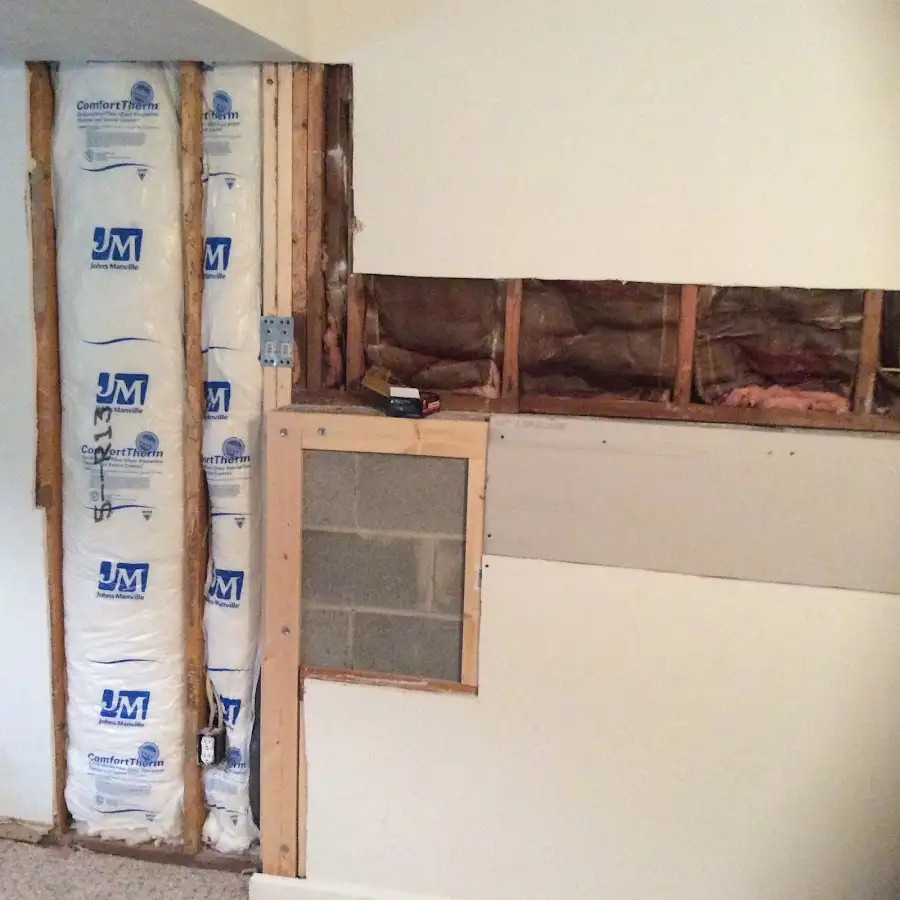 Wall insulation replacement during Contents Cleaning & Restoration in Gardere